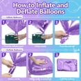 thumbnail image 3 of 25PCS Light Purple and Blue Square Foil Balloons Wall Backdrop Double Sided Purple and Light Blue Frozen Balloons Arch Kit for Birthday Baby Bridal Shower Kids Winter Theme Party Decorations, 3 of 8