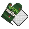 thumbnail image 2 of Bingfone Merry Christmas Print Oven Mitts Pot Holders Set 2 PCS for Kitchen for Cooking Grilling Baking BBQ Pot Holders Cook Essentials, 2 of 7