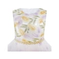 thumbnail image 4 of Flower Girls Dress Champagne Leaf Purple Dot Wedding Pageant 9-10, 4 of 7