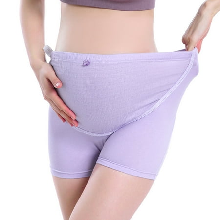 

Dtydtpe pants for women Womens Maternity Shapewear Mid-Thigh Pettipant Seamless Soft Abdomen Underwear high waisted pants for women Purple