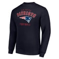 thumbnail image 2 of Men's Starter Navy New England Patriots Team Logo Pullover Sweatshirt, 2 of 3