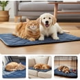 thumbnail image 6 of Self Heating Pet Mat for Cats & Dogs, Washable Thermal Kennel & Crate Pad with Non-Slip Bottom, Indoor & Outdoor(RL Gray,45 x 28 Inches 1 PC), 6 of 7