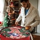 thumbnail image 5 of Bolsa de almacenamiento de coronas de Navidad | Contenedor de almacenamiento de guirnalda navideña con ventana transparente | Tejido de PE a prueba de desgarros | Asas de cremallera | Se adapta a, 5 of 7