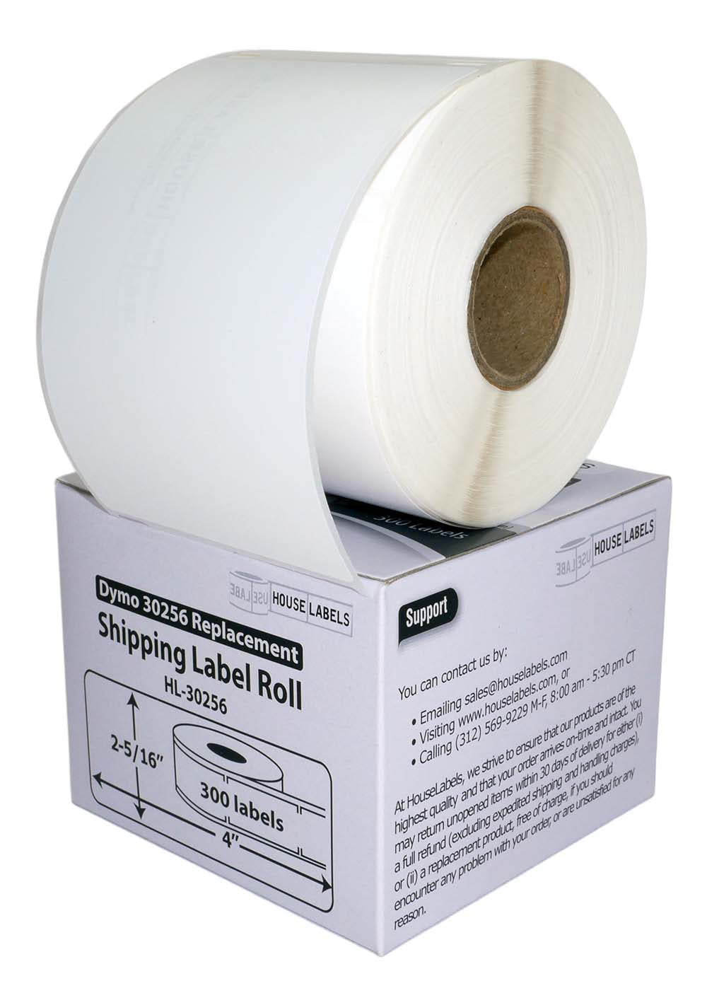 Dymo® Turbo Compatible 30256 Bright White Shipping Labels 300 Thermal 100 Rolls 