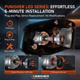 thumbnail image 7 of LUXSTER Punisher H4/9003/HB2 LED Headlight Bulbs, Dual High Low Beam, 40000LM Super Bright, 6000K Cool White, Plug and Play, Pack of 2, 7 of 7
