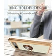 thumbnail image 6 of Compatible for Google Pixel 7a Case with Ring Holder Kickstand [with Magnetic] Soft TPU Shockproof Electroplated Protective Phone Case for Pixel 7a - White, 6 of 12