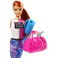 thumbnail image 3 of Poupée ​Barbie Santé physique, cheveux roux, avec chiot et 9 accessoires, 3 of 6