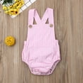 thumbnail image 3 of Newborn Baby Summer Romper Unisex Solid Color Jumpsuit Sleeveless Overalls Outfits 1Pcs, 3 of 7