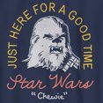 thumbnail image 2 of Boy's Star Wars: A New Hope Chewie Just Here For a Good Time  Graphic Tee Navy Blue Medium, 2 of 4
