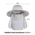 thumbnail image 4 of Manunclaims Outdoor UV Sun Protection Wide Brim Lightweight Unisex Hat, Nylon, Light Grey, 4 of 7