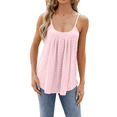 thumbnail image 1 of Camisetas Sin Mangas para Mujer, Top de Verano con Tirantes Finos, Camisa Holgada para Vacaciones en la Playa, Informal, 2025 Rosa XL, 1 of 9