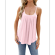 thumbnail image 1 of Camisetas Sin Mangas para Mujer, Top de Verano con Tirantes Finos, Camisa Holgada para Vacaciones en la Playa, Informal, 2025 Rosa M, 1 of 9