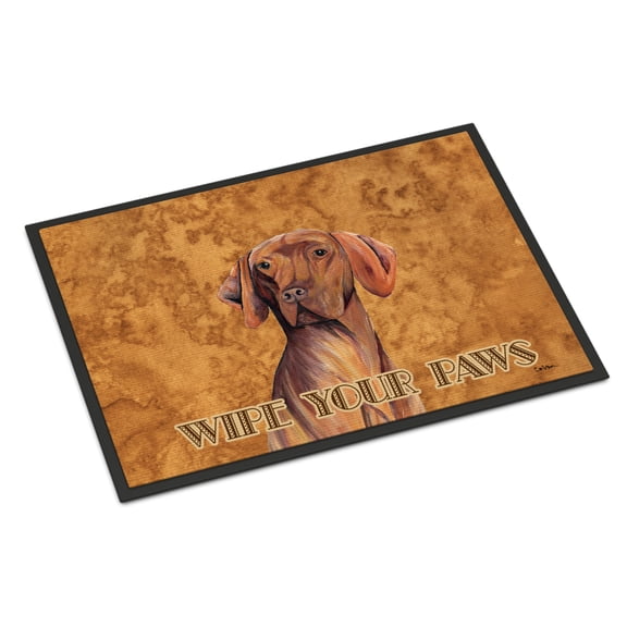Carolines Treasures SC9132MAT Vizsla Door Mat Indoor Rug or Outdoor Welcome Mat 18X27 Doormat 27"L x 18"W multicolor