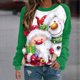 thumbnail image 2 of Tops Navideños Para Mujer Blusas de Manga Larga Camiseta Informal Con Cuello Redondo Odeerbi ODB183979, 2 of 5