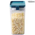 thumbnail image 1 of Clear Plastic Sealed Food Tank Moisture-proof Fresh-keeping Storage Box Snack Cereal Jar Container  White  S, 1 of 10
