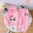 thumbnail image 2 of Toddler Girl Clothes Fall Toddler Girl Clothes Kids Outfits Long Sleeve Ribbed Sweatshirt Bell Bottom Pants Set Fall Winter Clothing for Girls, 2 of 4