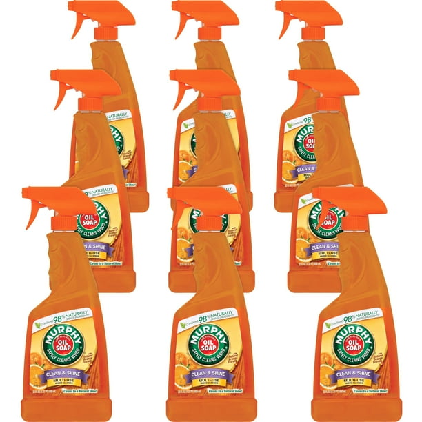 Murphy, CPC01031CT, Oil Soap Wood Cleaner, 9 / Carton, Orange Walmart