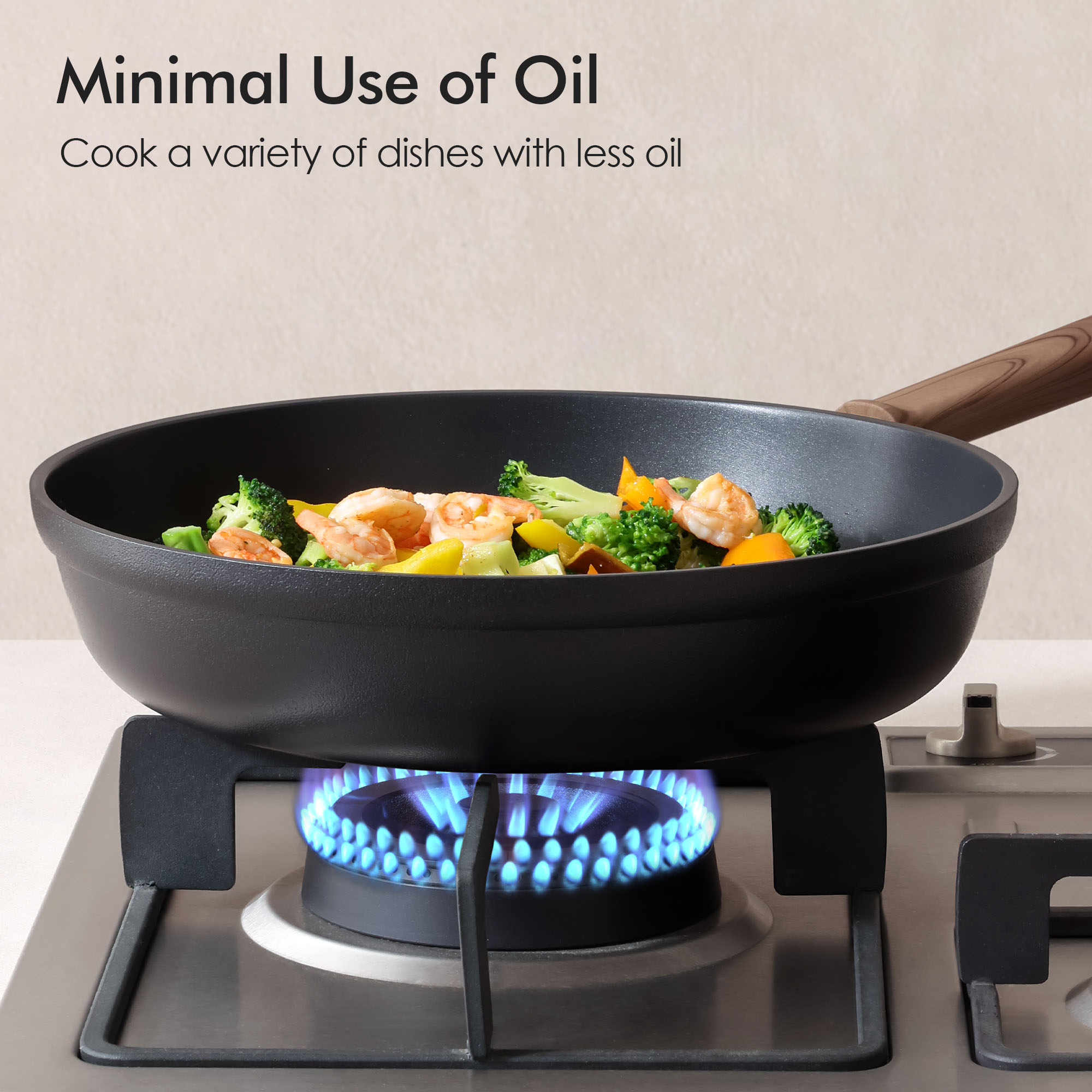 Sensarte 8-Inch Titanium Nonstick Omelet Pan, Black photo 8