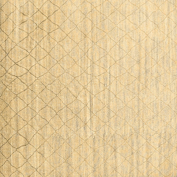 Ahgly Company Indoor Square Solid Brown Modern Area Rugs, 6' Square