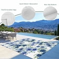 thumbnail image 3 of Navy Blue Roses Outdoor Rug for Patio/Deck/Porch, Non-Slip Large Area Rug 5 x 8 Ft, Spring Floral Elegant Pastoral Botanical Indoor Outdoor Rugs Washable Area Rugs, Camping Rug Carpet Runner, 3 of 8