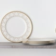 thumbnail image 2 of Noritake Trefolio Gold Set of 4 Dinner Plates, 2 of 7