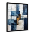 thumbnail image 5 of Designart "Abstract Shapes With Indigo Illusion V" Abstract Shapes Picture Framed Wall Decor, 5 of 5