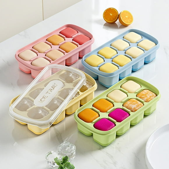 Clearance! Uscallm Ice Cube Trays for Freezer, Stackable Large Ice Cube Tray with Lid, Ice Molds for Whiskey and Cocktails, Perfect for Craft, Whiskey Ice Balls, And Cocktail Cubes Pallet Sales