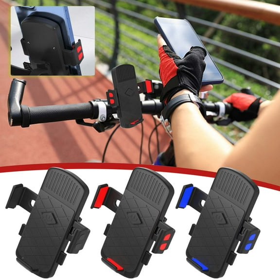 3Pcs Bicycle Phone Holder, Yannianjz Bicycle Phone Holder, Motorcycle Handlebar Mount for Phone, Shockproof Phone Clamp for Bike, Adjustable Phone Mount for Scooter