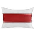 thumbnail image 2 of Red Solid Color Texture Body Pillow Cover, Pillowcase Protectors with Zipper, Breathable Decorative Throw Pillow Case Cover, Simple Red Stripes Pillow Shams for Couch Sofa 24x36Inch, 2 of 8