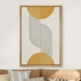 thumbnail image 4 of IDEA4WALL Framed Canvas Print Wall Art Line Art Illusions with Yellow Spheres Geometric Shapes Illustrations Abstract Mid-Century Colorful for Living Room, Bedroom, Office - 16"x24" Natural, 4 of 5