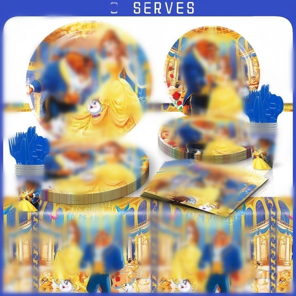 81 Pcs Anime Party Tableware Set, Birthday Party Supplies, Table Cover,Paper Plates, Napkins, Cups, Knives, Spoons and Forks