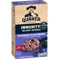 thumbnail image 2 of (3 pack) Quaker Immunity Instant Oatmeal, Blueberry Blackberry, Good Source of Vitamins C, D, & Zinc, Whole Grains. 1.41 oz packets, (6 Pack), 2 of 7