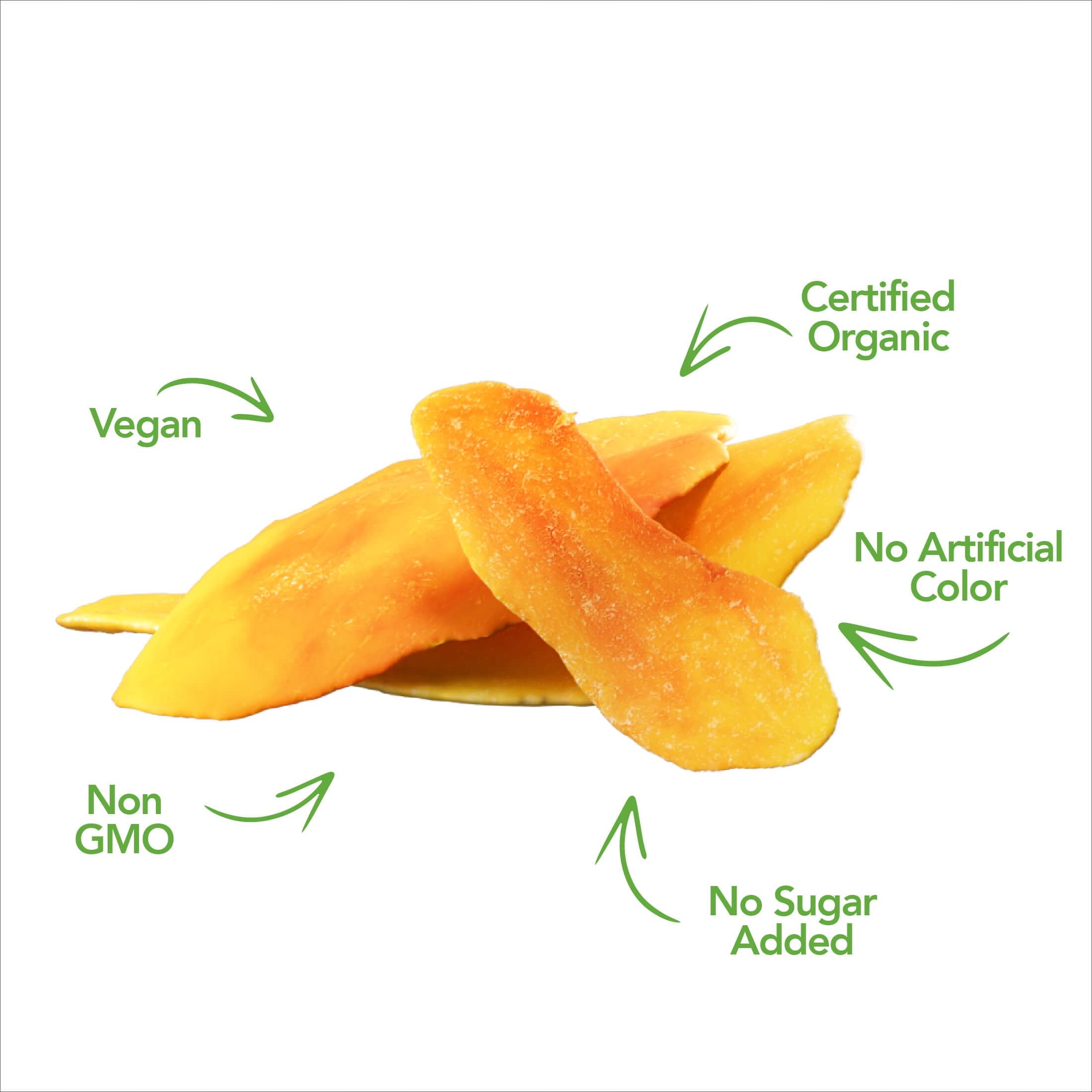 Earthside Farms Citrus Splash Dried Organic Mangoes, 6 Pack, 2.8oz