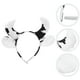 thumbnail image 3 of KAKOWELY Diadema con orejas de vaca, diadema de peluche, diadema con orejas de animal para cosplay, accesorio para fiesta de disfraces, 3 of 5