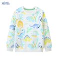 thumbnail image 2 of Little Maven 2024 Nuevas camisetas de primavera y otoño Ropa para niños Ropa para niños Sudaderas con capucha para niños Sudadera de algodón con dibujos de dinosaurios, 2 of 5