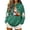 Army Green, variant on Trendy Women's Halloween Spirit Graphic Hooded Sweatshirt Long Sleeve Drawstring Pullover Top for Seasonal Celebrations