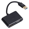 thumbnail image 4 of ONTEN Adaptador USB3.0 a VGA Transmisión rápida Disipación de calor eficiente 4 modos de visualización Convertidor de pantalla para OS X XP, 4 of 5
