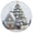 White, variant on Ryvnso Christmas Tree Snow Winter Round Plate Mats Dining Table Placemat Set of 4 for Holiday Decoration