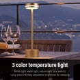 thumbnail image 3 of Lámpara De Mesa Inalámbrica Con Control Táctil Lámpara De Escritorio LED Recargable Portátil Con Atenuación De 3 Colores Para El Hogar, Dormitorio, Oficina, Dormitorio,, 3 of 8