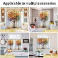 thumbnail image 6 of Abstract Art Tree Kitchen Curtains Short 54 Inch Length, Modern Fall Oil Painting Tree Autumn Grommet Top Bedroom Living Room Curtains, Light Filtering Cafe Curtain Drapes 2 Panels Set 84''x54'', 6 of 9