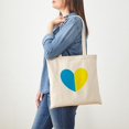 thumbnail image 3 of CafePress - I Stand With Ukraine Heart - Unisex Canvas Tote Bag, Beige, 1-Piece, 3 of 6