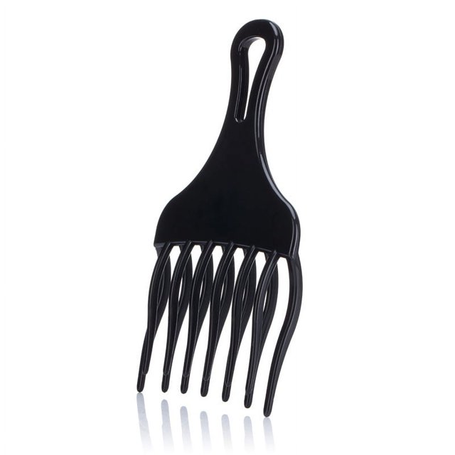 ZHAOCHENG piezas Legrand (negro) Afrocomb, AfroComb de dientes anchos de plástico, peine para pelo rizado, para peinar y desenredar el cabello enredado