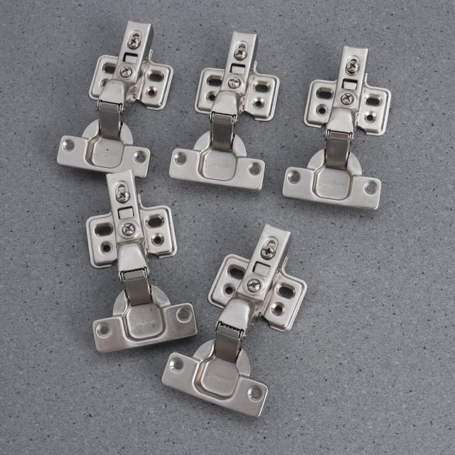 FUEENIRVA 5Pcs Easy Installation Soft Close Hinge for Closet Door 4.3X2.4X1.6in