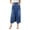 Dark Blue, variant on SWSMCLT Women's High Slit Maxi Denim Skirt Casual Fitted Washed Long Jean Skirts Summer Holiday Tea Length Spring Vintage Fall Pocket Light Blue X-Large