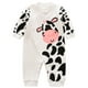 thumbnail image 1 of 1pc Lovely Cow Pattern Baby Romper Mono de bebé de manga larga para bebés pequeños, 1 of 6