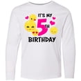 thumbnail image 3 of Inktastic Its My 5th Birthday with Smiling Emoticon Long Sleeve Youth T-Shirt, 3 of 5