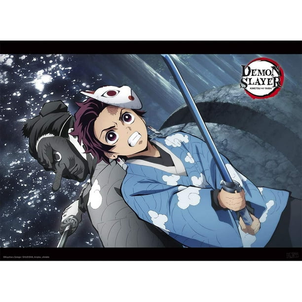 Abystyle Demon Slayer Tanjiro Urokodaki Mini Poster 5 X 15 Walmart Com Walmart Com
