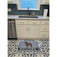 thumbnail image 3 of Bergamasco Shepherd Welcome Machine Washable Memory Foam Mat Blue, 3 of 4