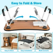 Laptop Desk for Bed ,WLRETMCI Lap Desks for Bed Tray Table with Drawer,Portable Laptop Desk Table for Eating Writing Reading Notebook Holder & Stand for Sofa Couch Floor