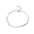 thumbnail image 1 of Brazalete decorativo Sonducket de plata de doble capa para mujer AP018643-00, 1 of 6
